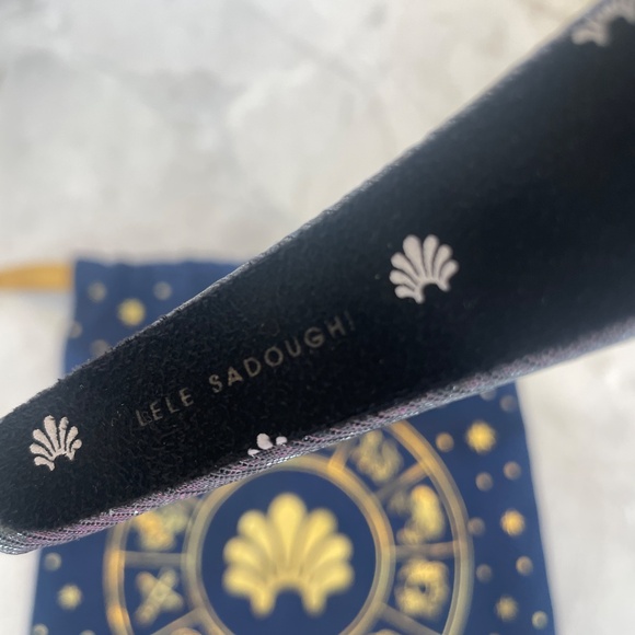 Lele Sadoughi Zodiac Gemini Alice Headband in Pewter Gray - Picture 6 of 10